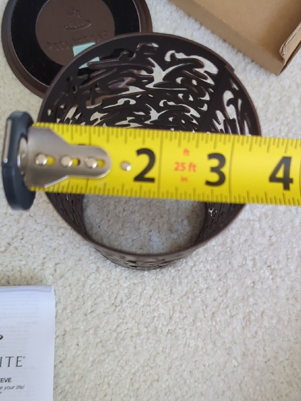 PartyLite Thai Inspiration Short Pillar Sleeve- Bronze - Picture 8 of 10